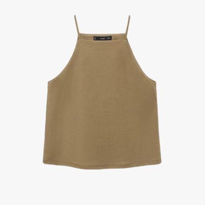 Atasan cami halter berusuk