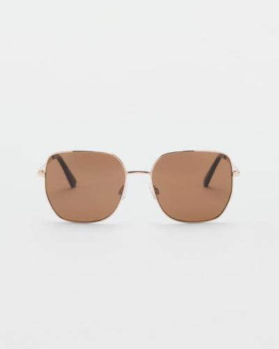 Square metallic frame sunglasses